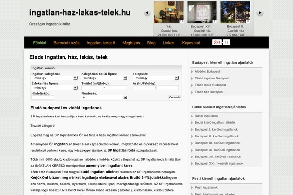 ingatlan-haz-lakas-telek.hu site used Summ