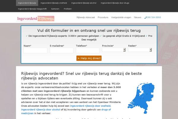ingevorderd-rijbewijs.nl site used Education Pro