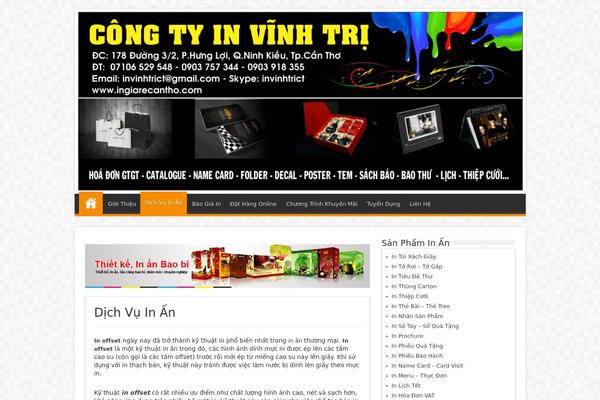 WordPress website example screenshot