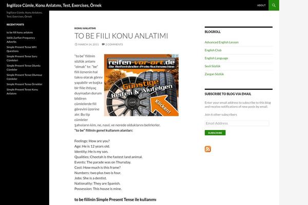 Twenty Fourteen theme site design template sample