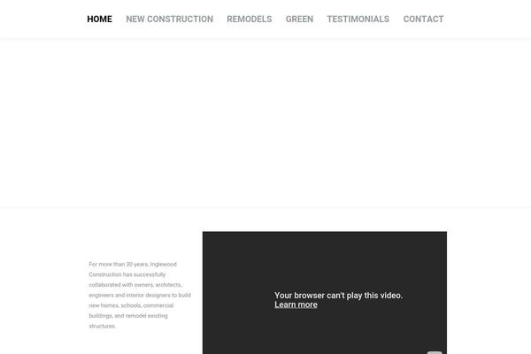 The7 Child theme site design template sample