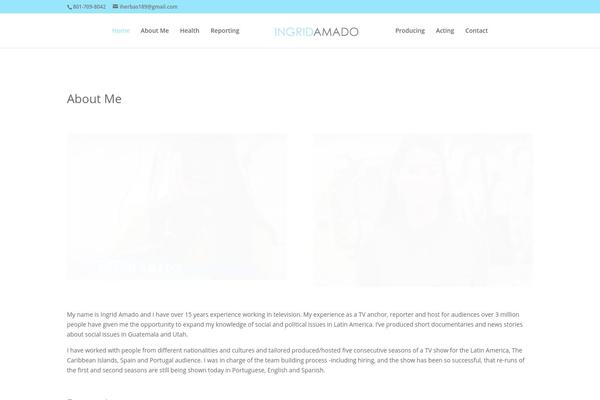 Divi theme site design template sample