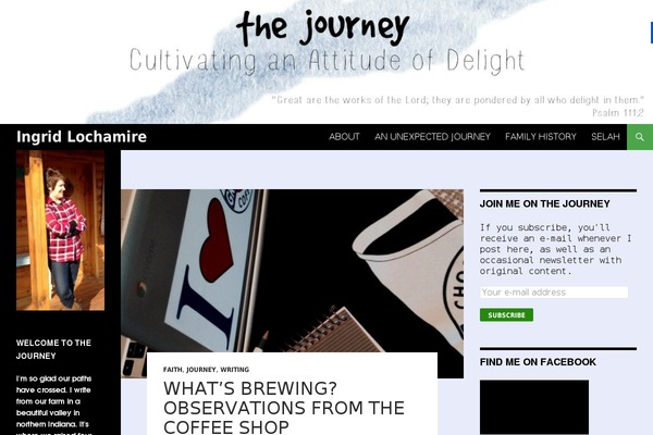 Twenty Fourteen theme site design template sample