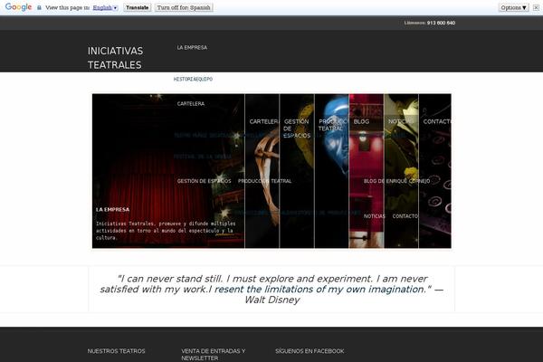 iniciativasteatrales.com site used Award-theme