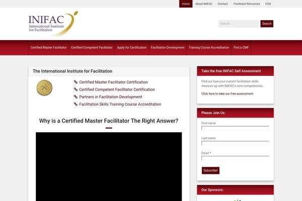inifac.org site used Blogolife.1.8