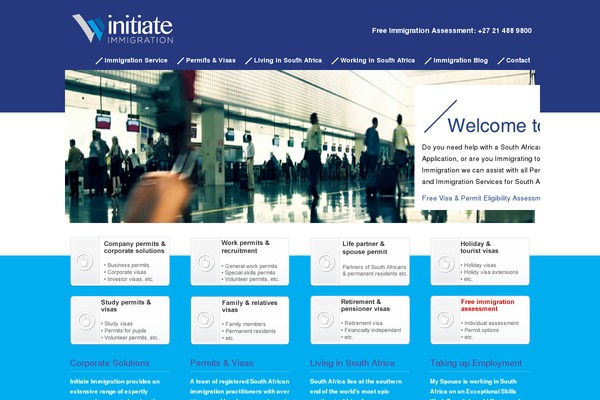 initiateimmigration.com site used Initiate-theme