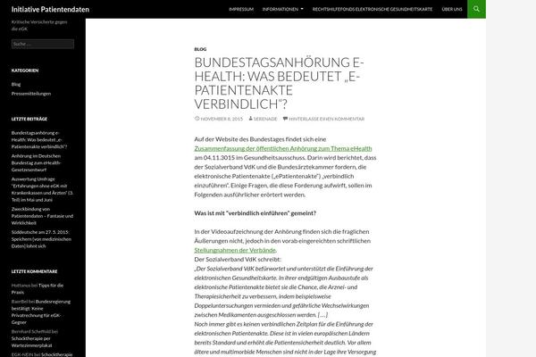 WordPress website example screenshot