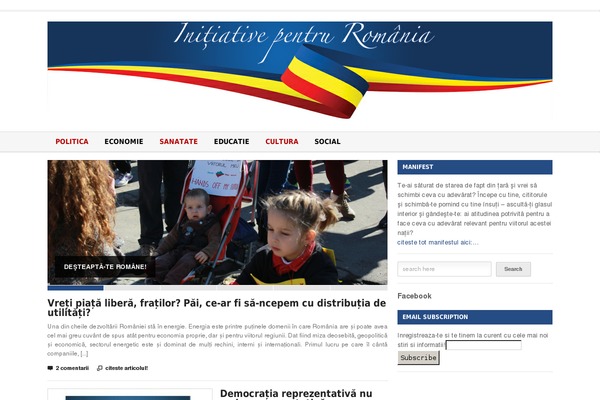 initiativepentruromania.ro site used Initiative