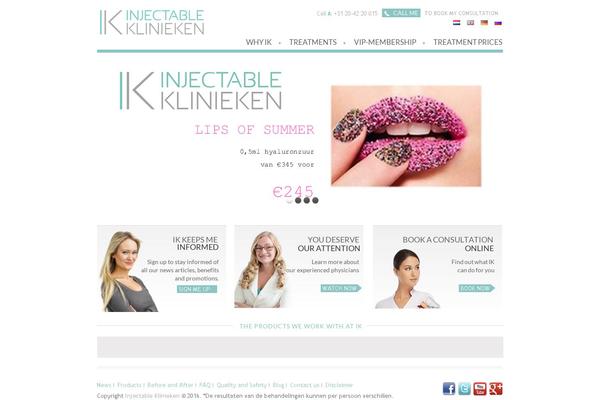 injectableklinieken.nl site used Cosmetic-clinic