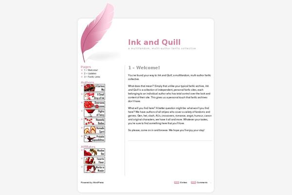 Tickled-pink theme site design template sample