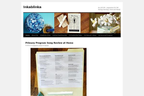 Twenty Ten theme site design template sample