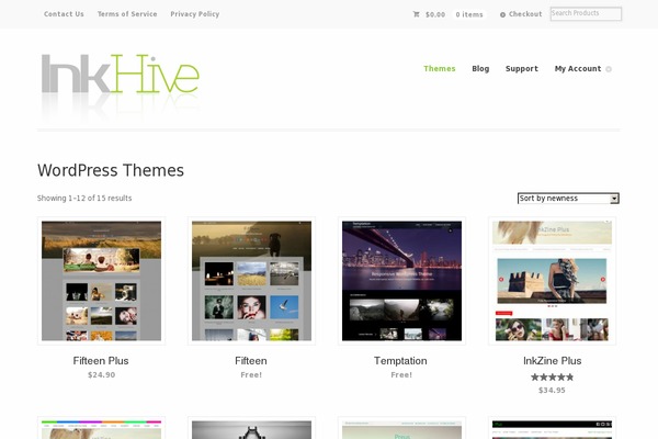 inkhive.com site used Inkhive-customtheme