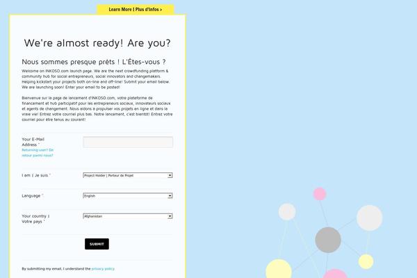 Launch Effect theme site design template sample