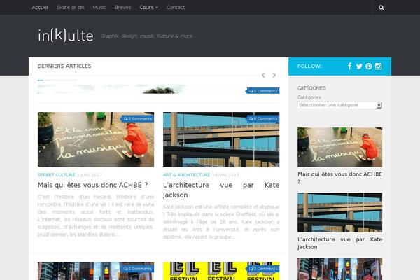 Hueman theme site design template sample