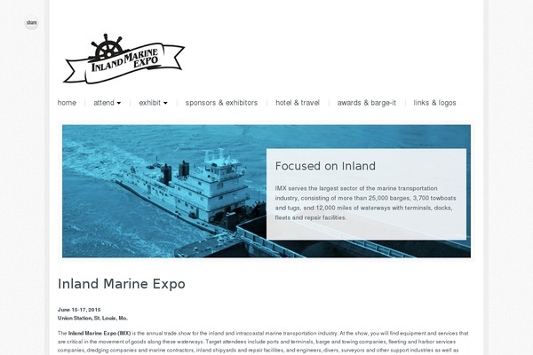 inlandmarineexpo.com site used Evento