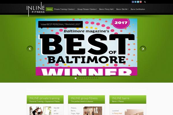 inLine theme site design template sample