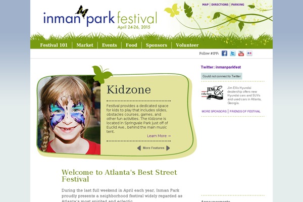 inmanparkfestival.org site used Inmanpark