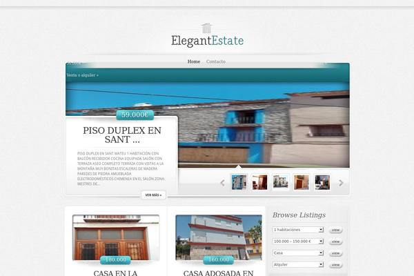 ElegantEstate theme site design template sample