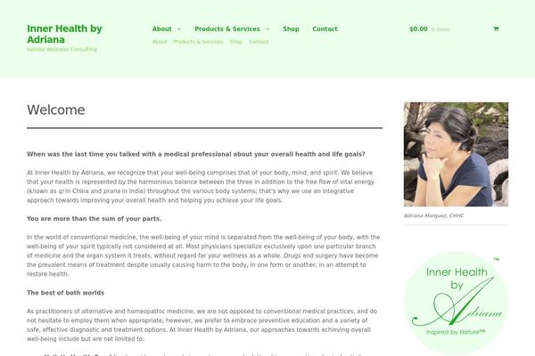 Storefront theme site design template sample