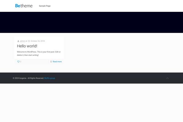 BeTheme theme site design template sample