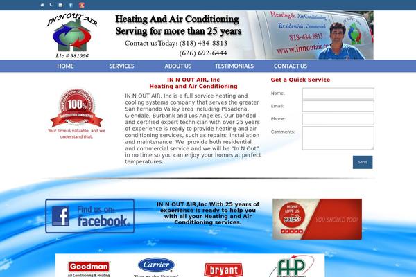 WordPress website example screenshot