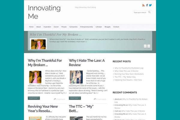evolve theme site design template sample