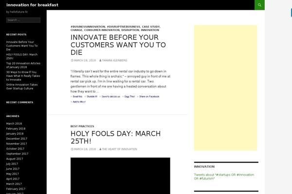 WordPress website example screenshot