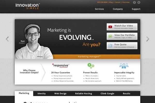 innovationsimple.com site used Insimple