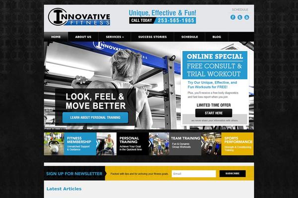 WordPress website example screenshot