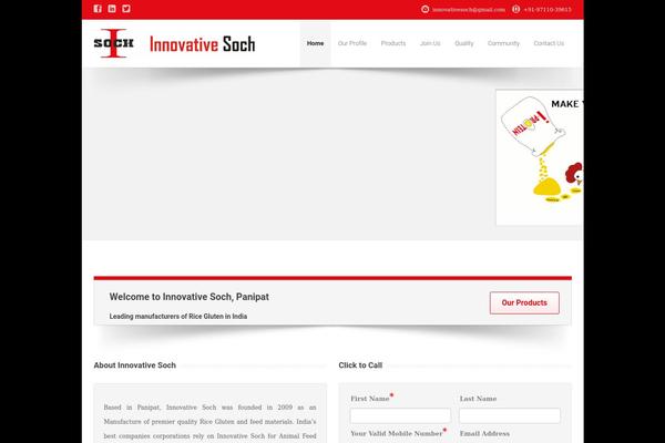 innovativesoch.com site used Isoch