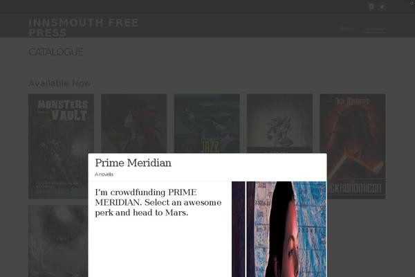 Site using MyBookTable Bookstore by Author Media plugin