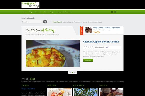 innspiredcooking.com site used Food Recipes