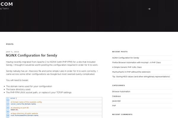 Twenty Seventeen theme site design template sample