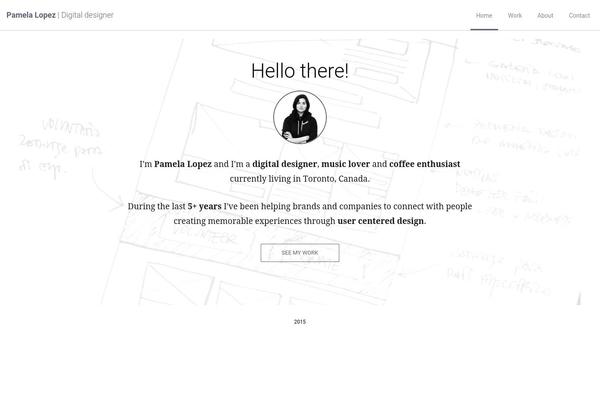 Portfolio theme site design template sample