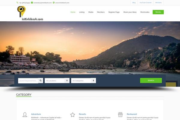 inrishikesh.com site used Directorys-v1.2.0