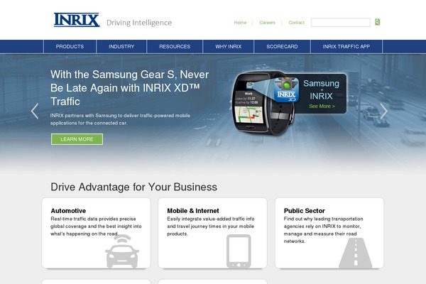 inrix.com site used Inrix