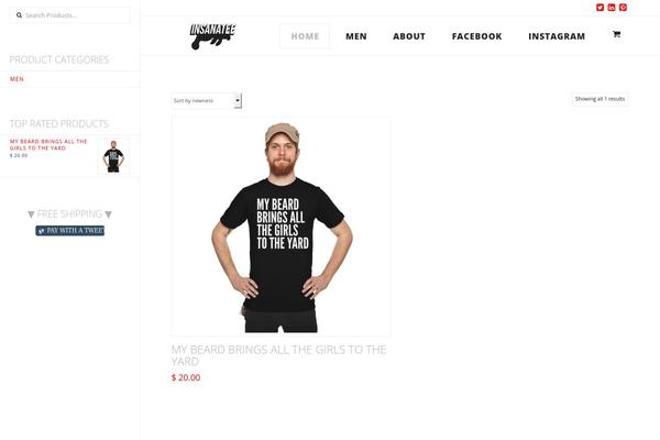 insanatee.com site used X | The Theme