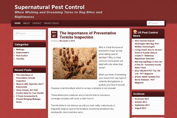 WordPress website example screenshot