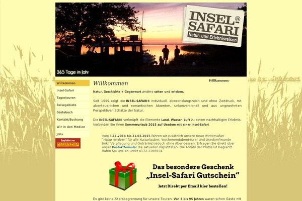 insel-safari.de site used Insel_theme