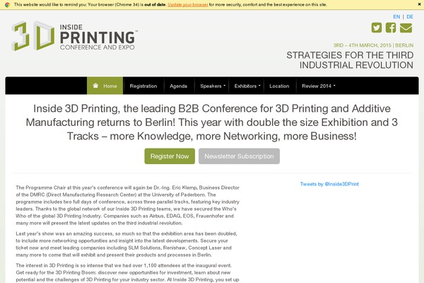 inside3dprinting.de site used 3dprinting-theme-2015