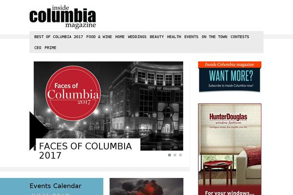 Columbia theme site design template sample