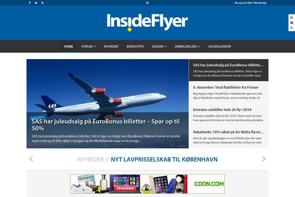 Insideflyer theme site design template sample