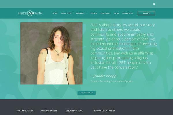 insideoutfaith.org site used Communitycenter