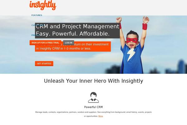 insight.ly site used Insightly