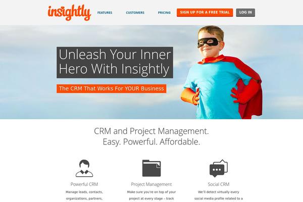 insightly.com site used Insightly