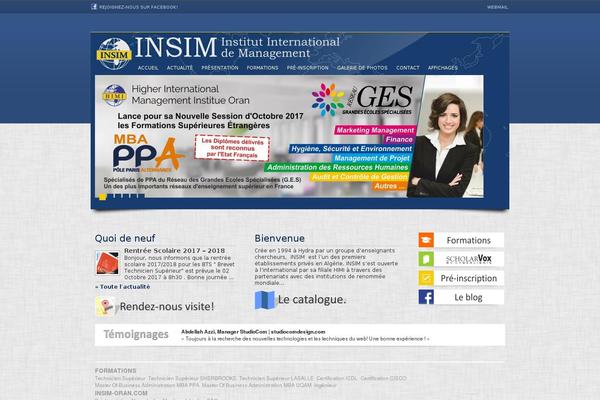 insim-oran.com site used Insim