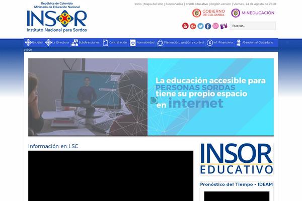insor.gov.co site used Insoreducativo