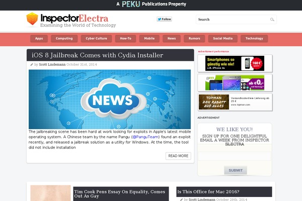 inspectorelectra.com site used Ie2014