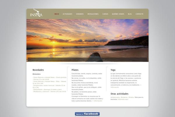Inspira theme site design template sample