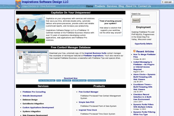 WordPress website example screenshot